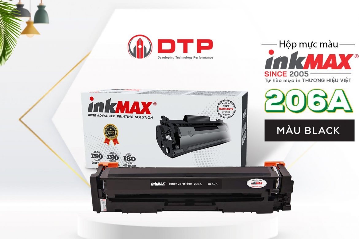 Hộp mực in màu 206A inkMAX