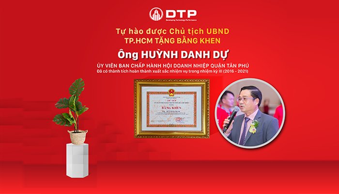 Tổng giám đốc DTP được tặng bằng khen "Cá nhân xuất sắc"