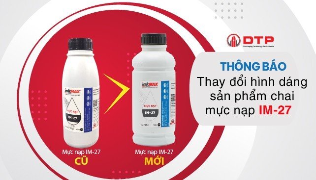 thông báo thay đổi mực nạp IM-27