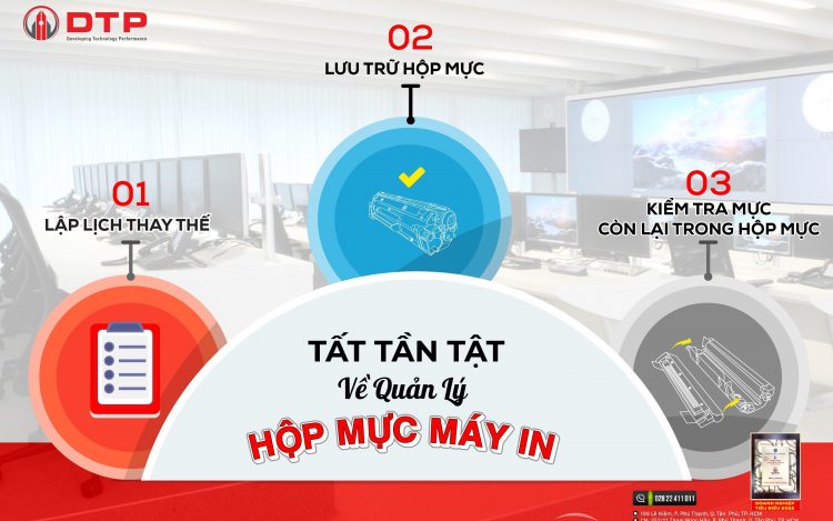 quản lý hộp mực in
