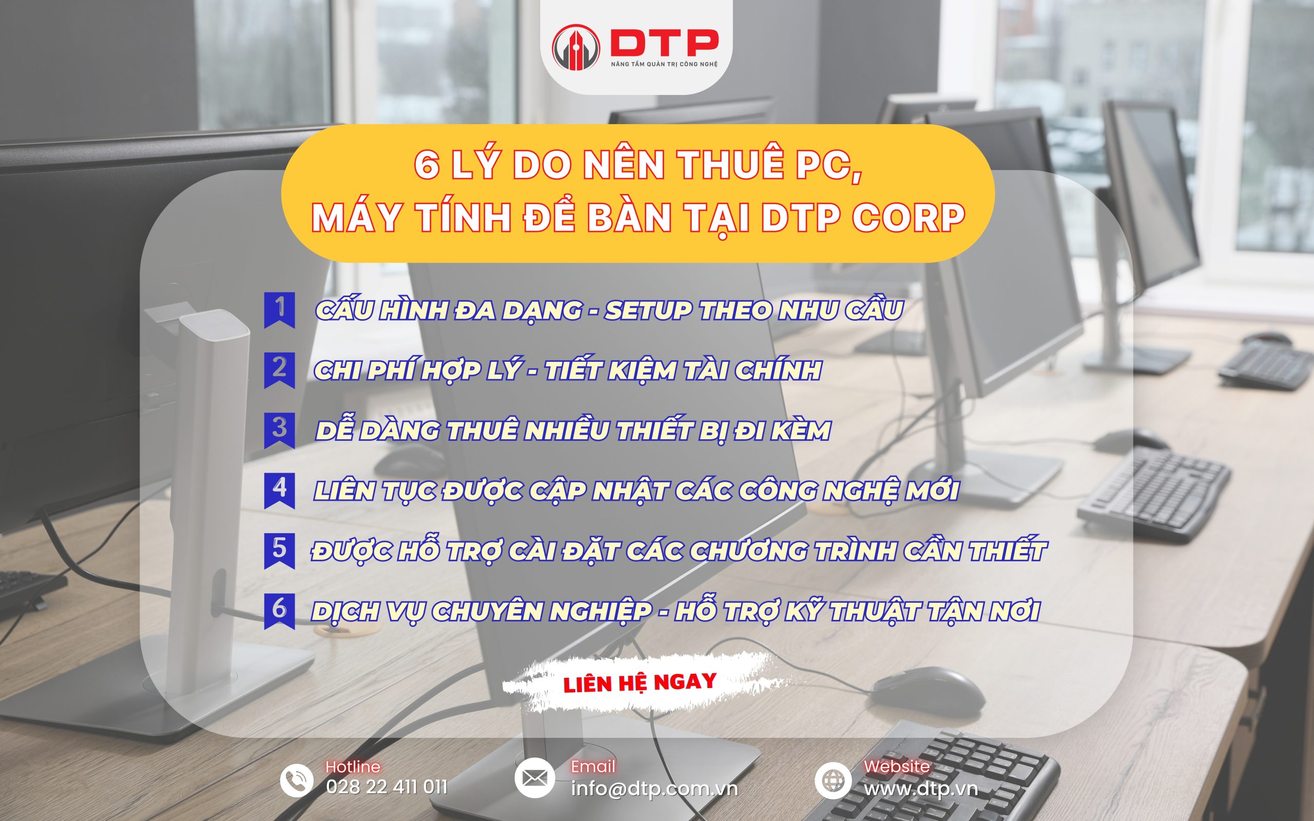 THUÊ PC - MÁY TÍNH BỘ TẠI DTP