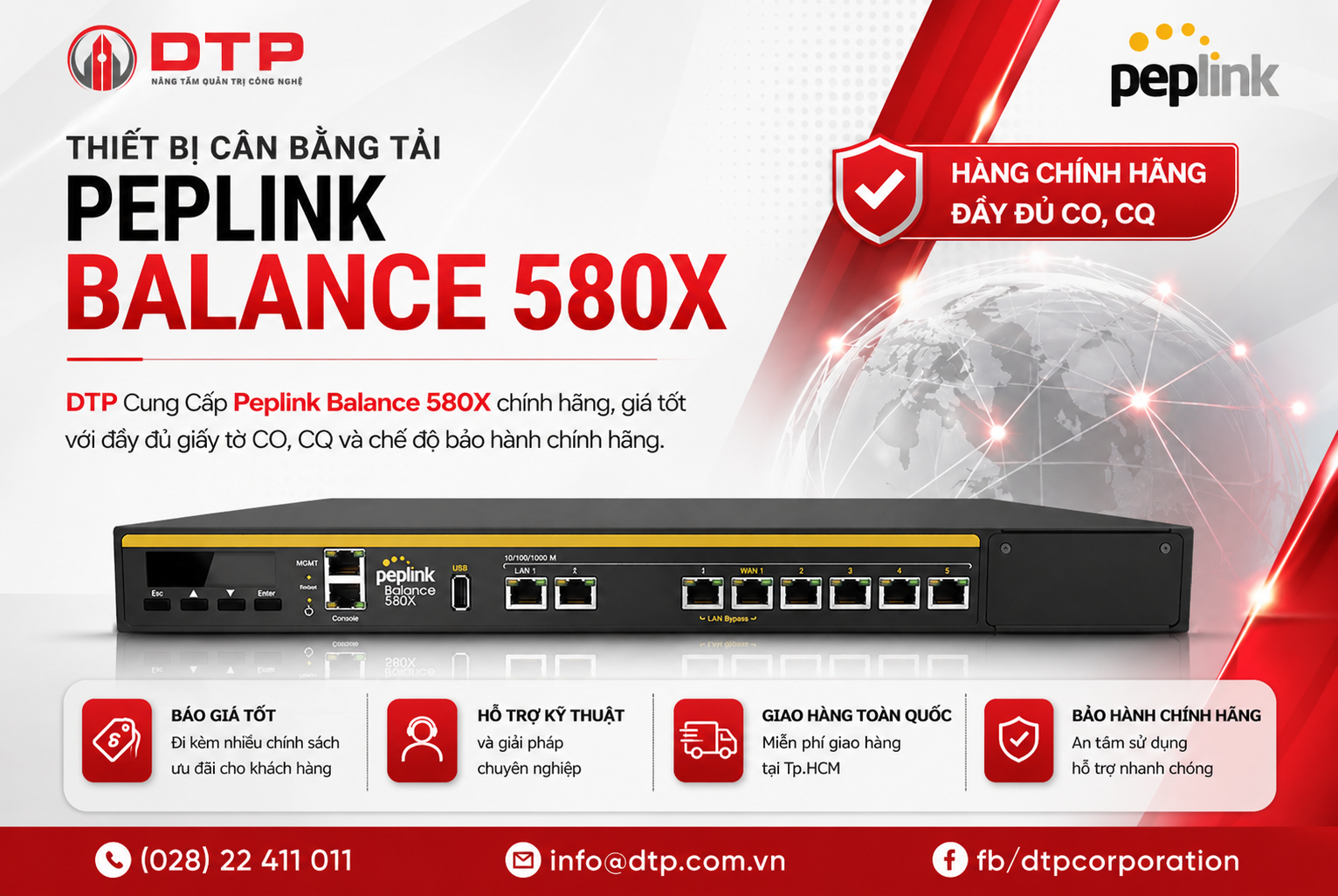 Giải pháp cân bằng tải peplink