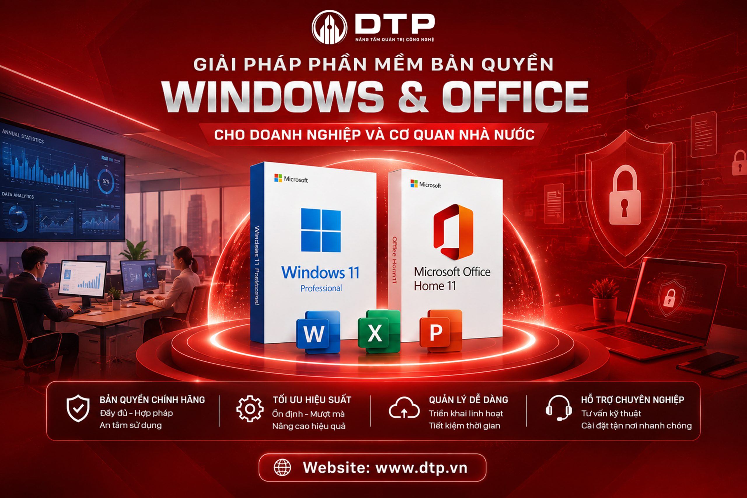 Giải pháp Windows & Office bản quyền cho doanh nghiệp và cơ quan nhà nước