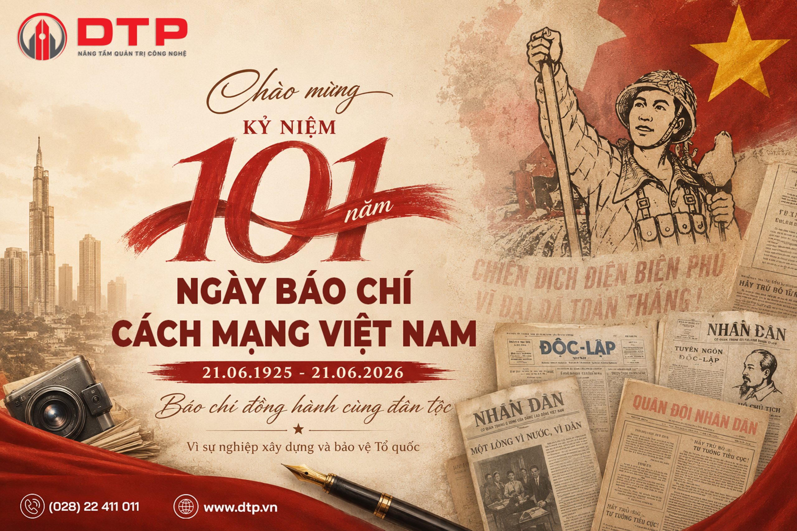 CHÚC MỪNG 101 NĂM NGÀY BÁO CHÍ CÁCH MẠNG VIỆT NAM 21/6