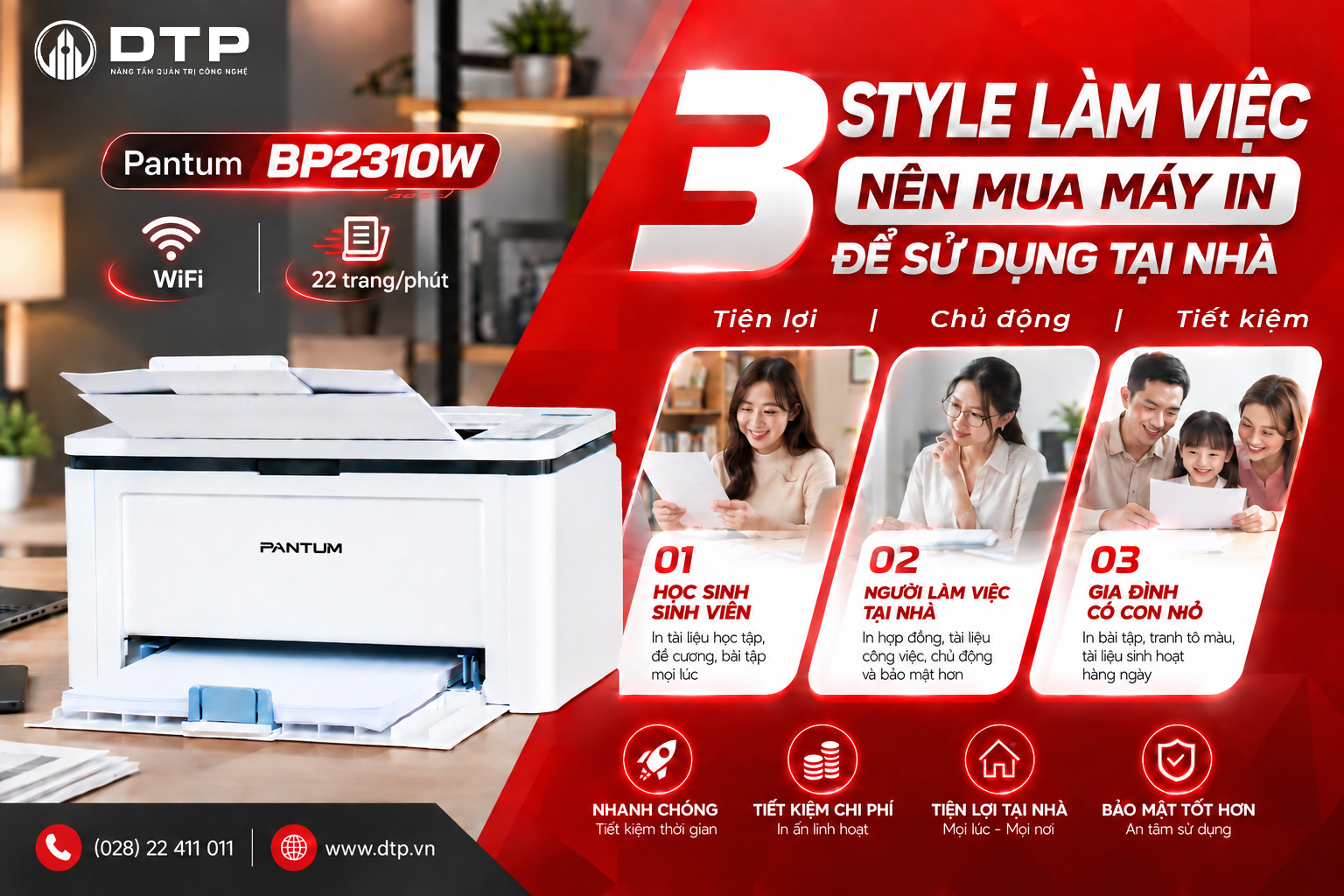 3 style làm việc nên mua máy in để sử dụng tại nhà